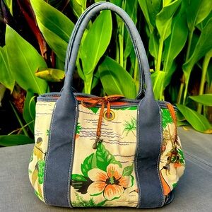 Vintage Hawaiian print tote from J. Crew.